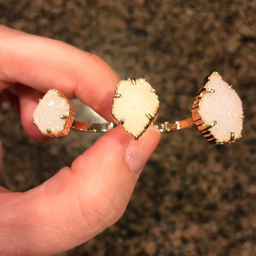 Kendra Scott double drusy ring